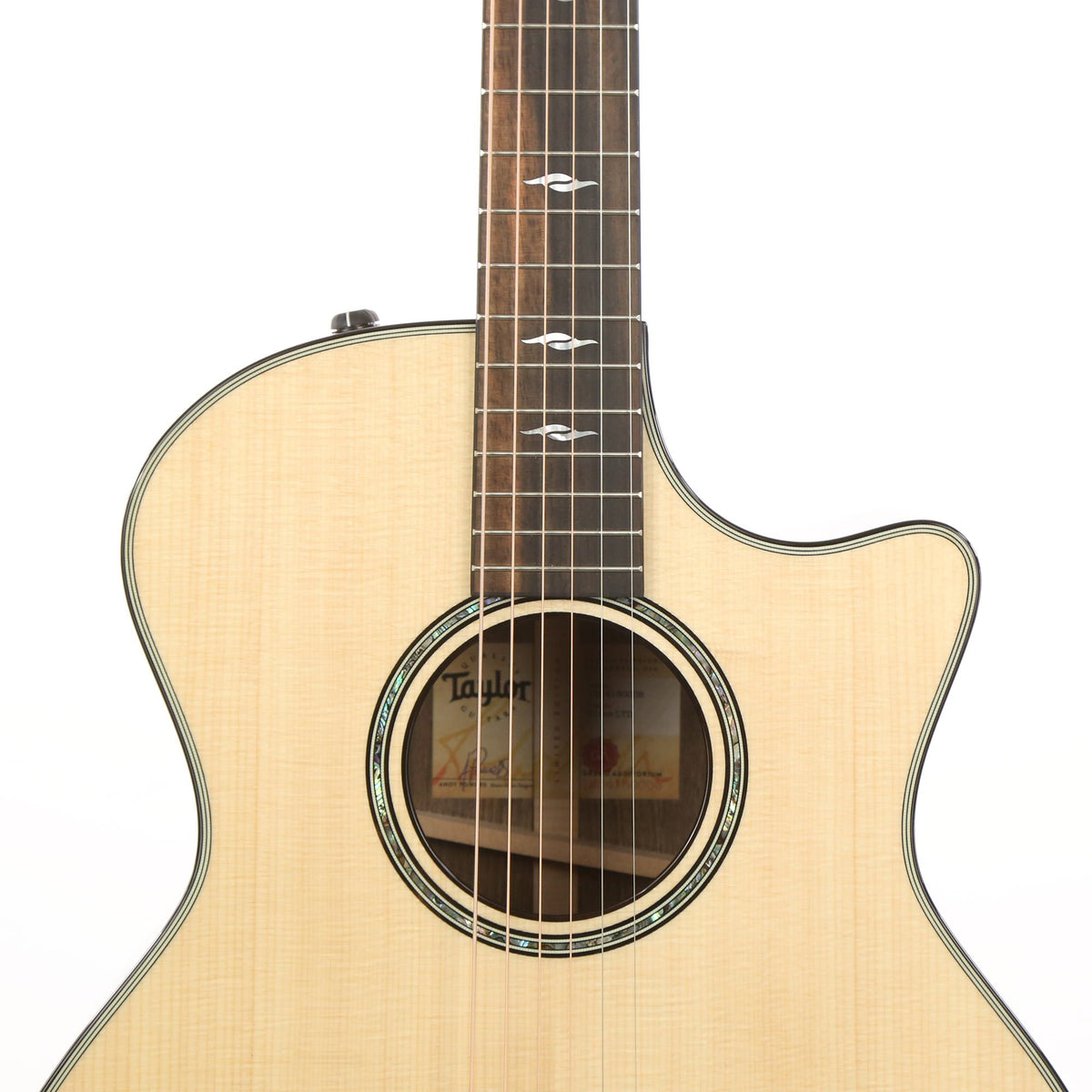 Taylor 814ce LTD Grand Auditorium Bocote and Lutz Spruce with V-Class Bracing Natural Used — 6