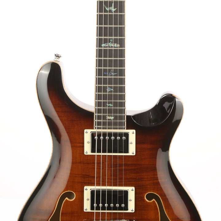 PRS SE Hollowbody II Piezo Black Gold Burst