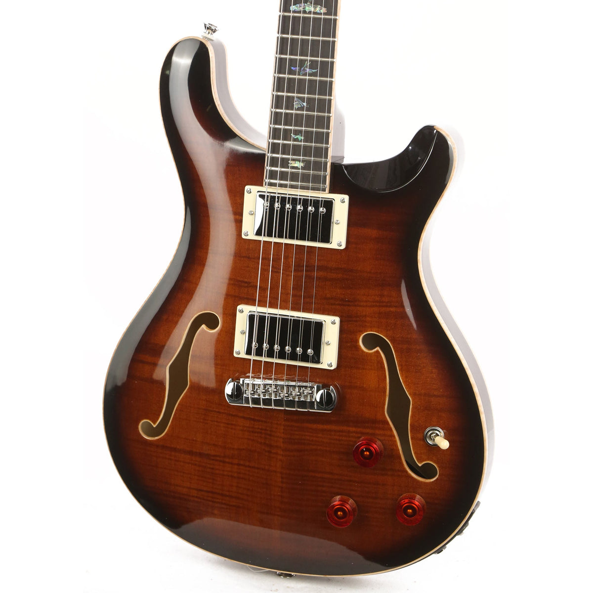 PRS SE Hollowbody II Piezo Black Gold Burst — 6