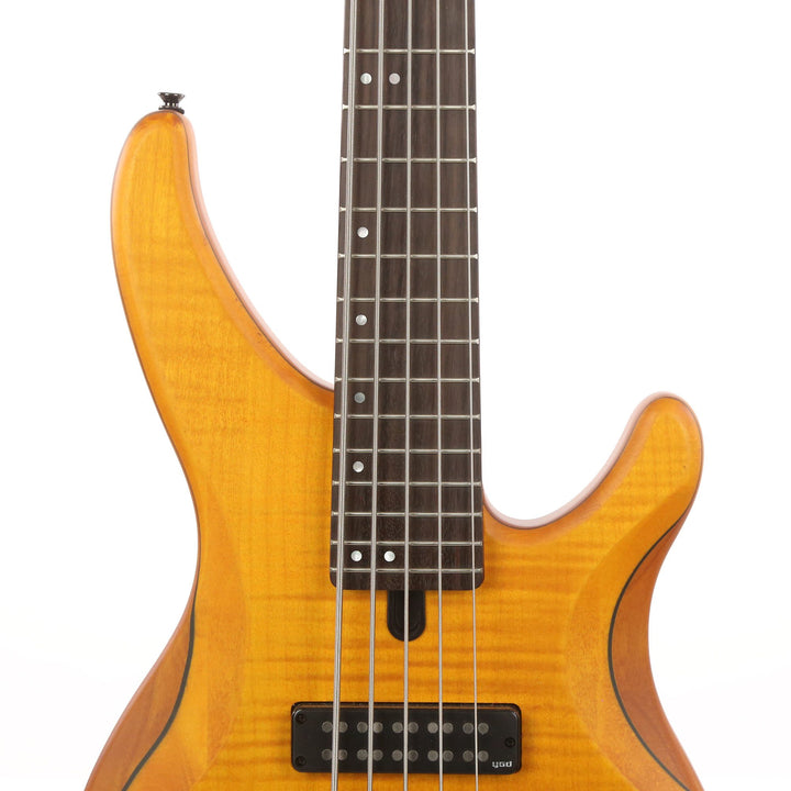 Yamaha TRBX605FM 5-String Electric Bass Matte Amber Used