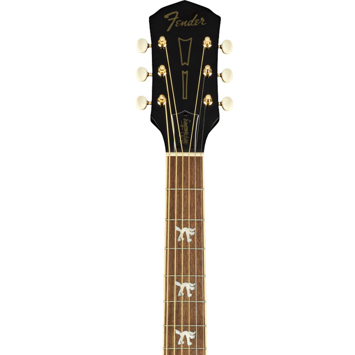 Fender Tim Armstrong 10th Anniversary Hellcat Acoustic-Electric Black Used Top-Crack As Is
