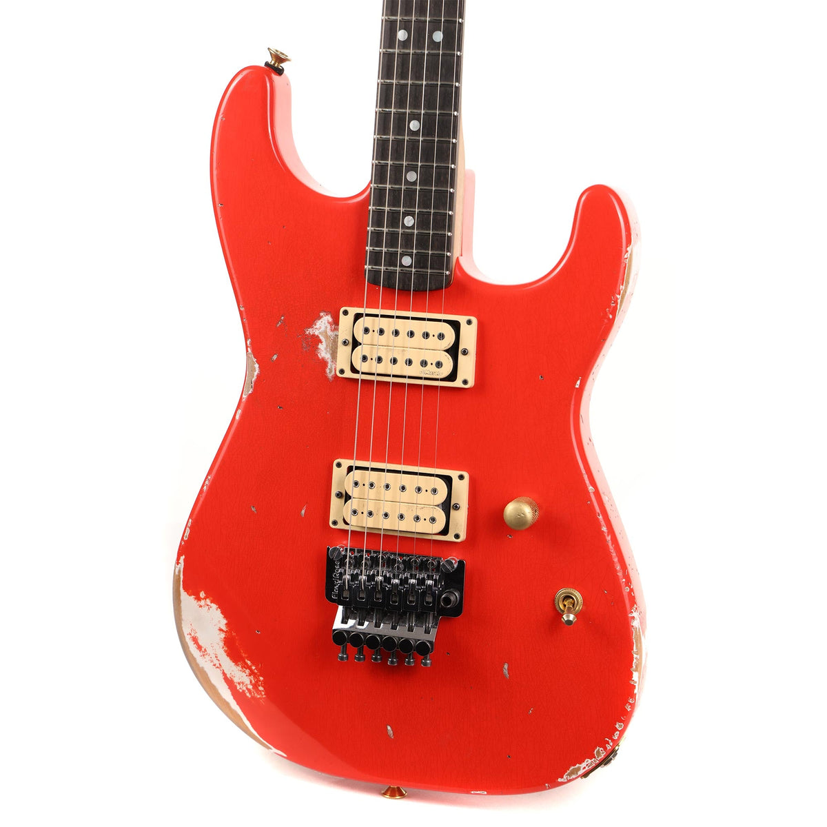 Charvel Custom Shop San Dimas Nitro Aged Cadmium Orange — 6