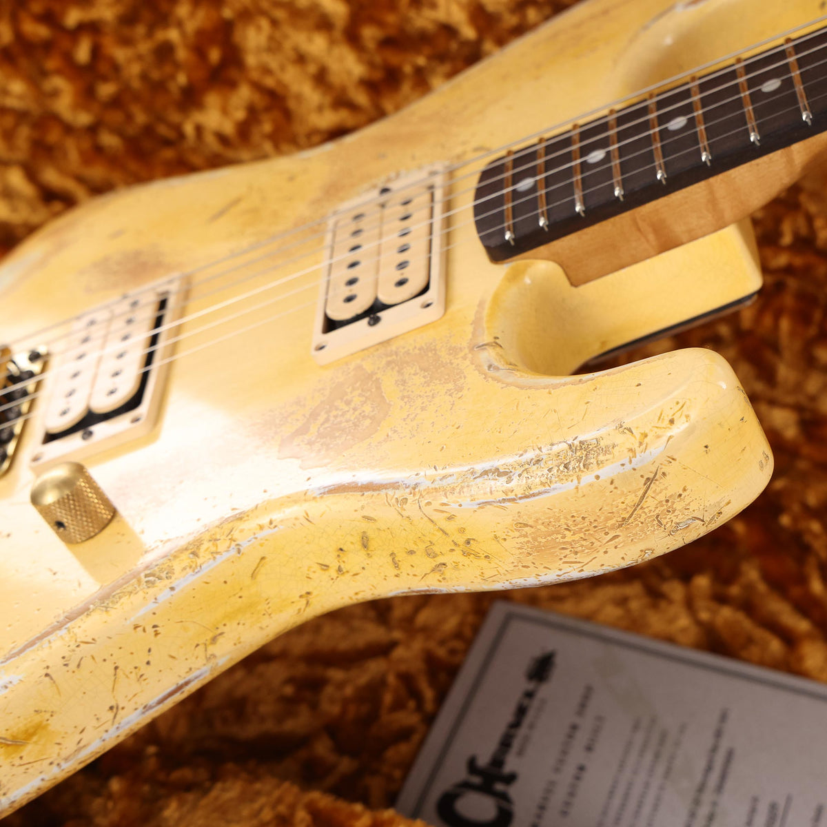 Charvel Custom Shop San Dimas Nitro Aged Vintage White — 9