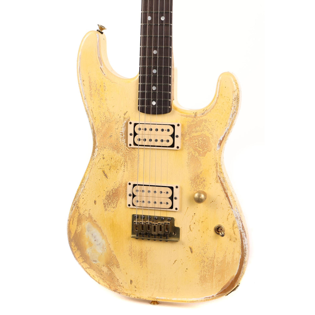 Charvel Custom Shop San Dimas Nitro Aged Vintage White — 6