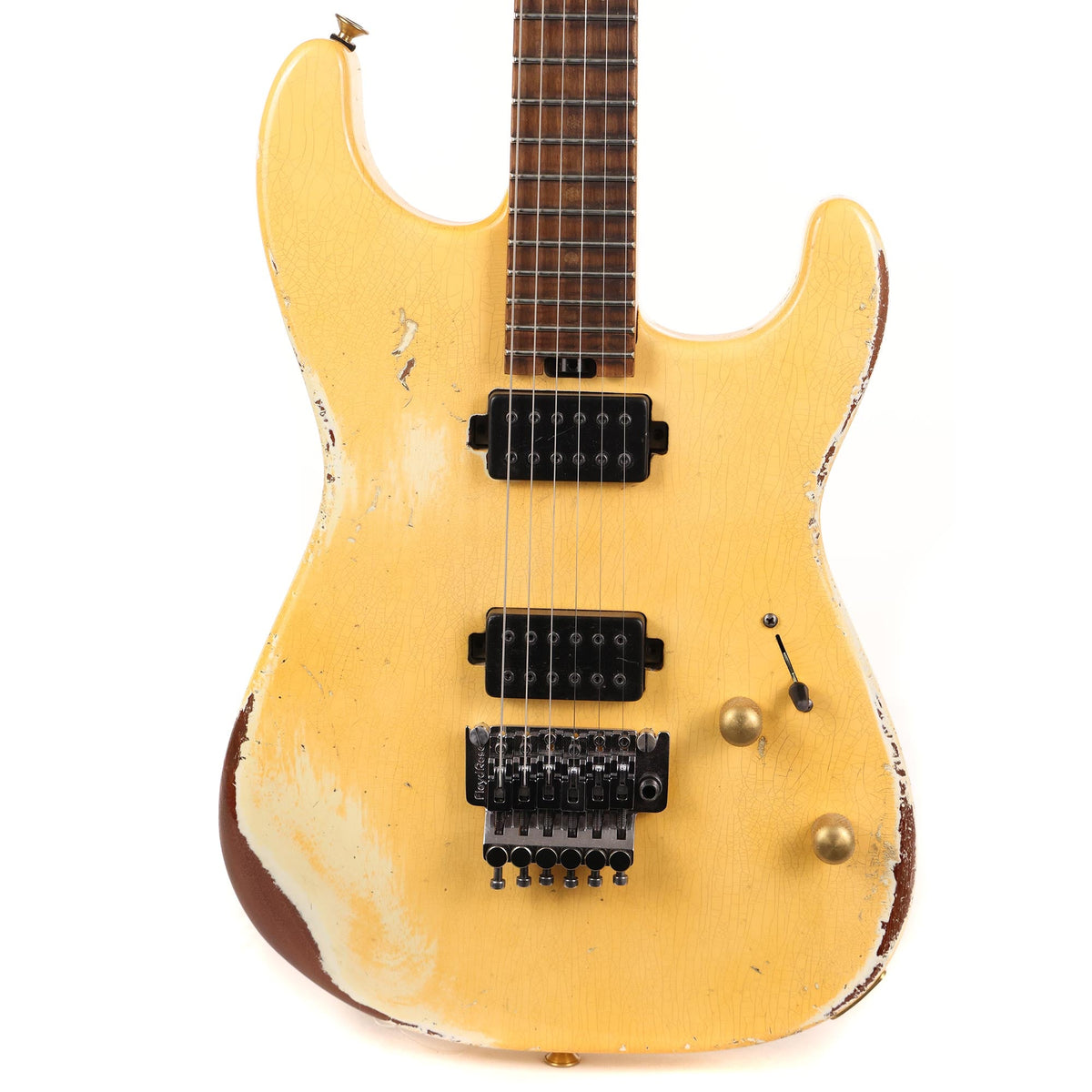 Charvel Custom Shop San Dimas Nitro Ultra Aged Vanilla Shake with Bare Knuckles — 1