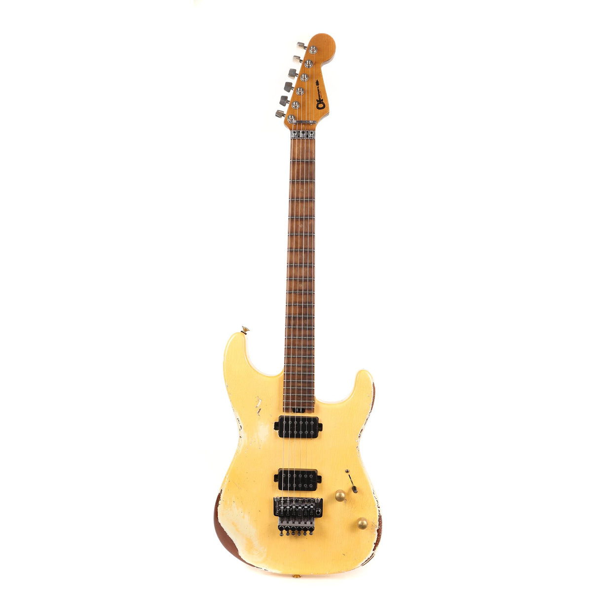 Charvel Custom Shop San Dimas Nitro Ultra Aged Vanilla Shake with Bare Knuckles — 2
