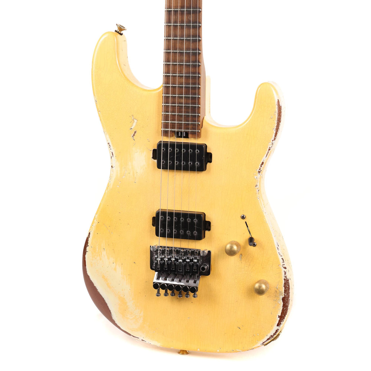 Charvel Custom Shop San Dimas Nitro Ultra Aged Vanilla Shake with Bare Knuckles — 6