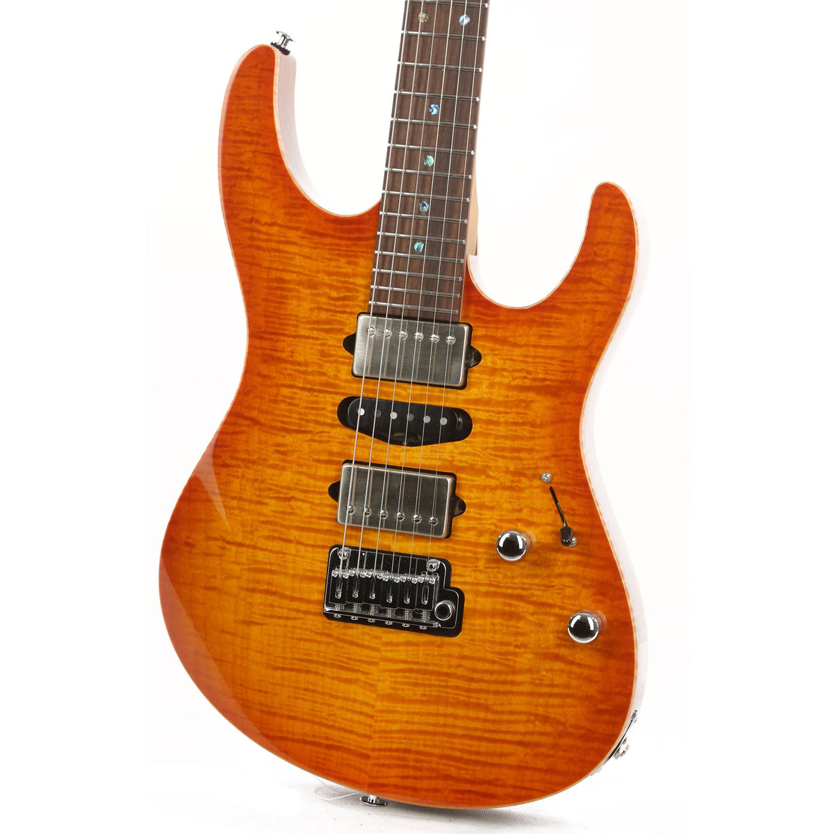 Suhr Custom Modern HSH Honey Amber Burst 2018 — 7