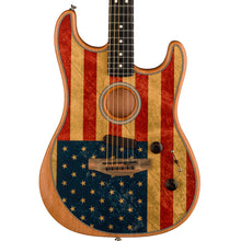 Fender Acoustasonic Stratocaster Limited Edition Flag Print