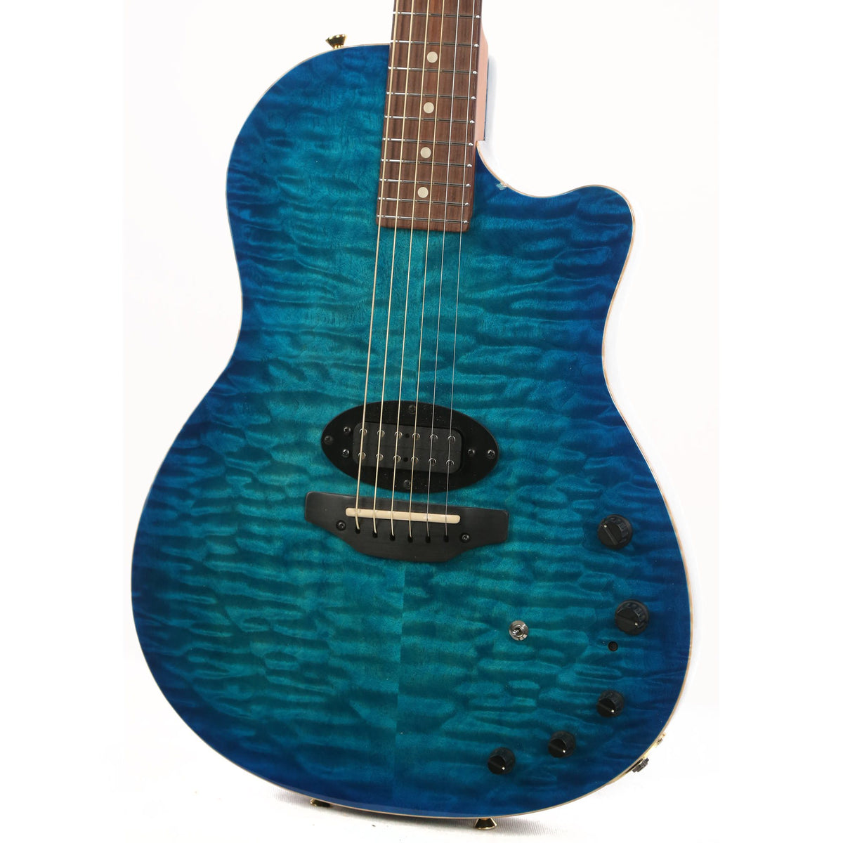 Tom Anderson Crowdster Plus Acoustic-Electric Bora Bora to Trans Blue Burst 2008 — 7