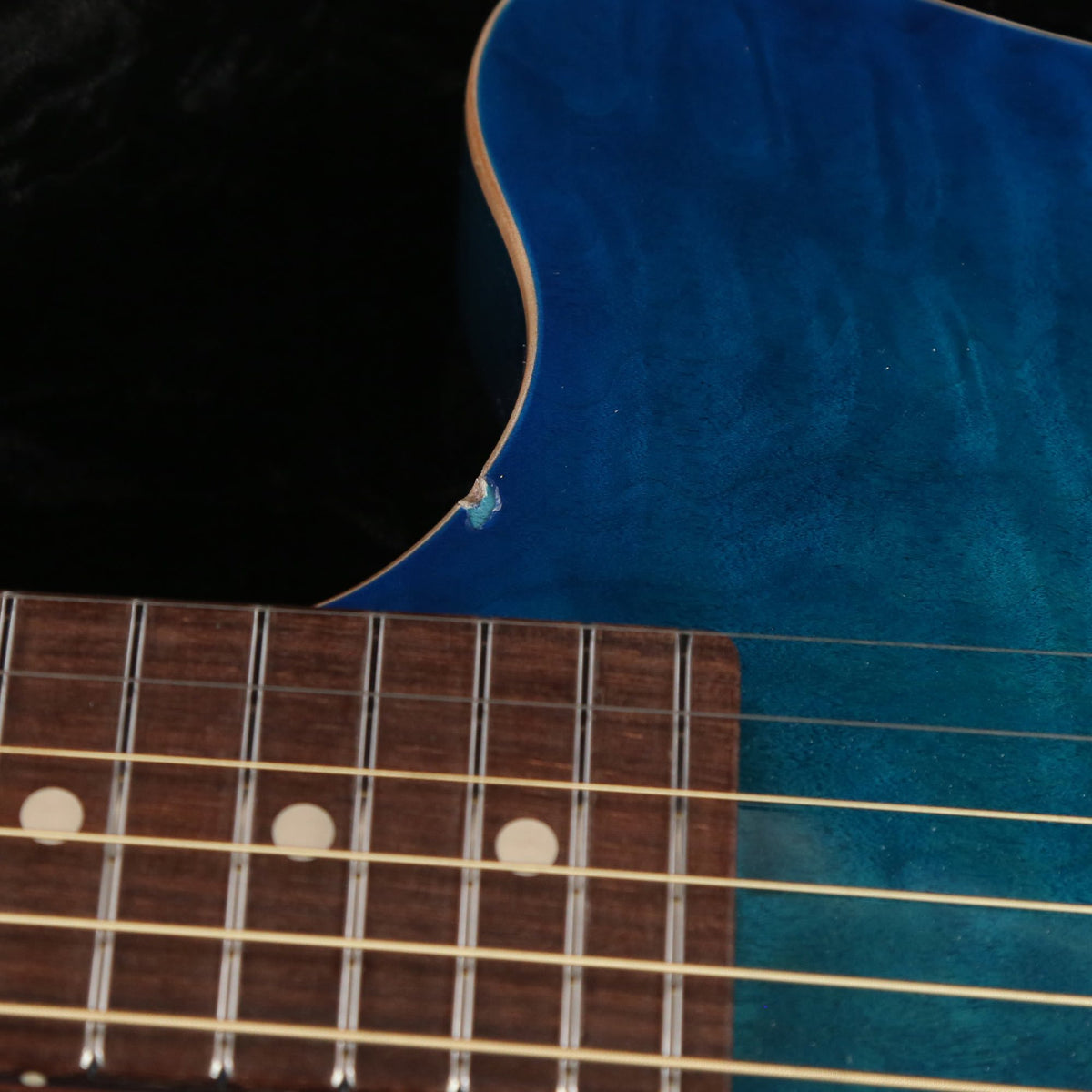 Tom Anderson Crowdster Plus Acoustic-Electric Bora Bora to Trans Blue Burst 2008 — 8