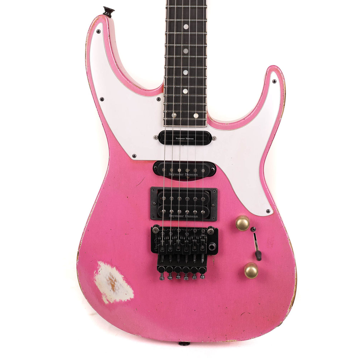 Jackson Custom Shop SL Soloist 3S-V HSS Platinum Pink — 1
