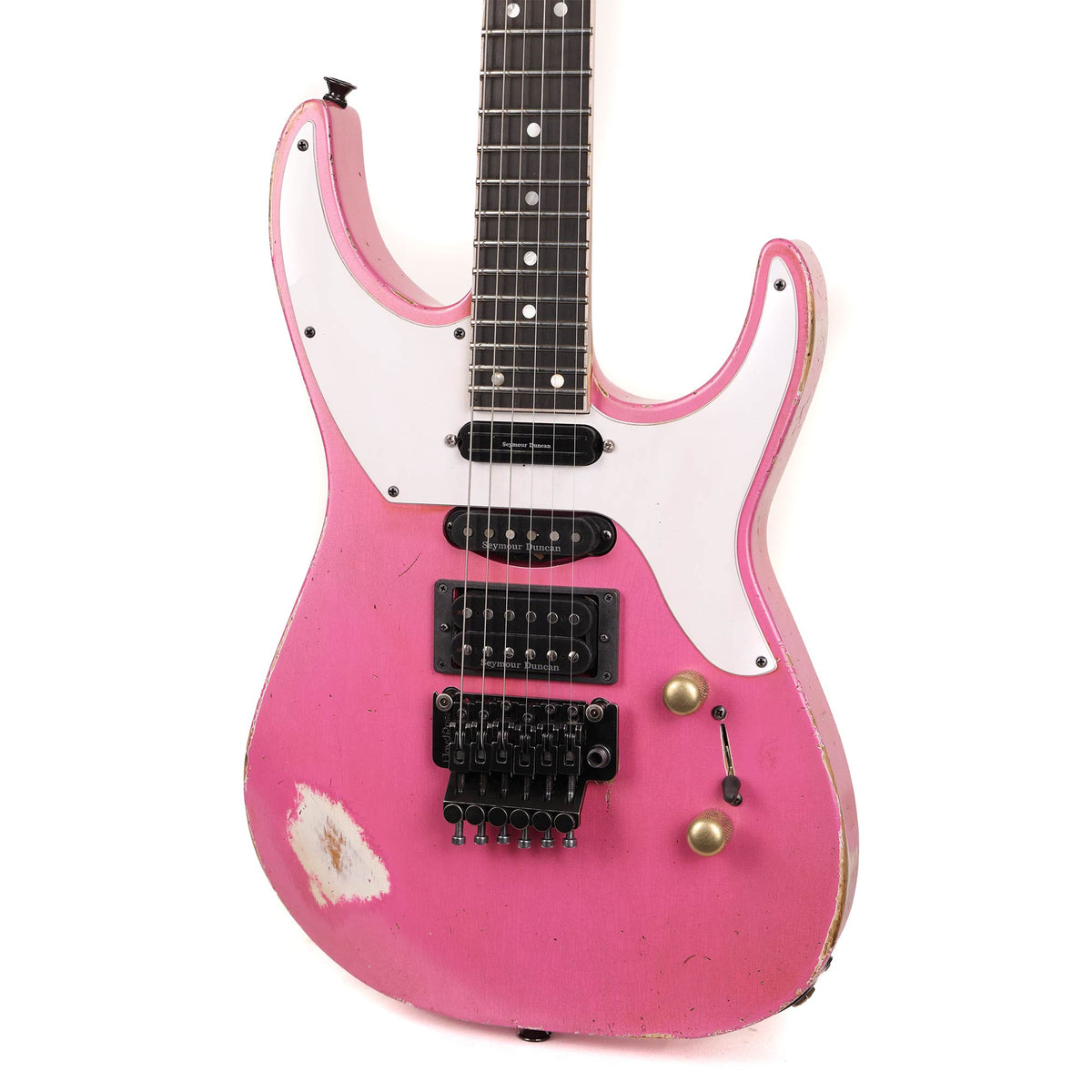 Jackson Custom Shop SL Soloist 3S-V HSS Platinum Pink — 6