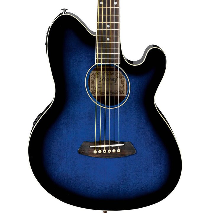 Talman TCY10 Acoustic/Electric Guitar Transparent Blue Sunburst