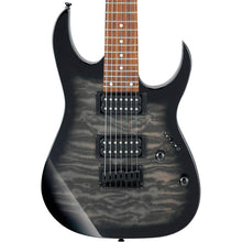 Ibanez GIO GRG7221QA 7-String Transparent Black Sunburst