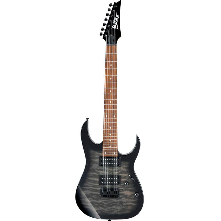 Ibanez GIO GRG7221QA 7-String Transparent Black Sunburst