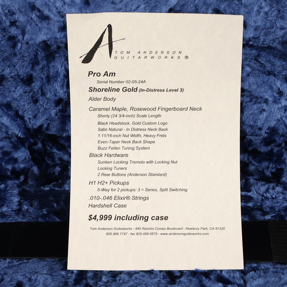 Tom Anderson Pro Am Shorty In-Distress Shoreline Gold — 11