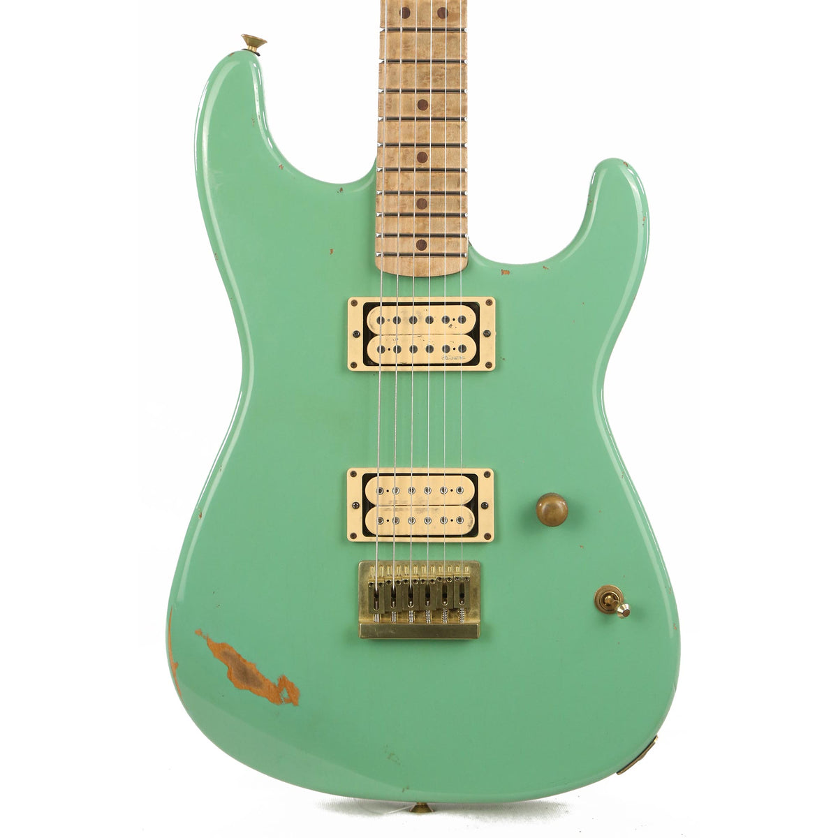 Charvel Custom Shop San Dimas Nitro Aged Hardtail Guitar Celadon Green 2014 — 1
