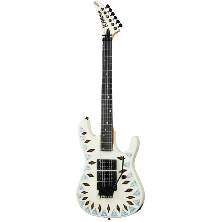 Kramer Nightswan Vintage White with Aztec Graphic