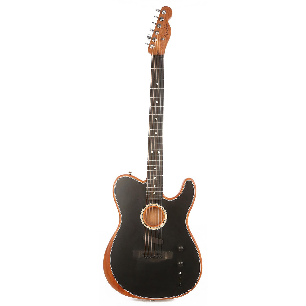 Fender American Acoustasonic Telecaster Black Used — 2