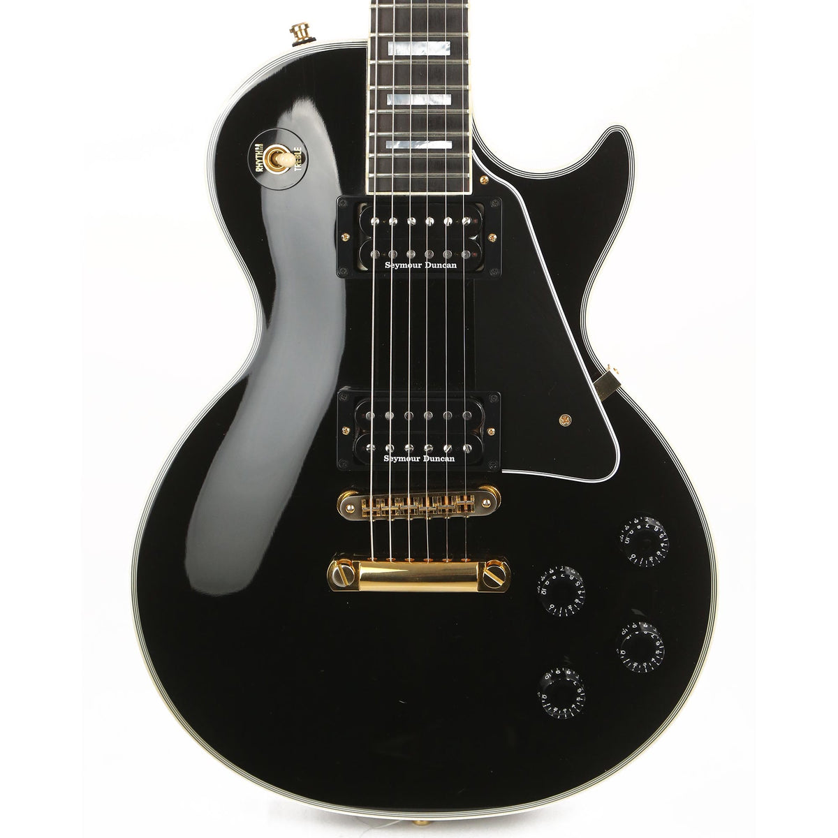 Gibson Custom Shop Les Paul Custom Ebony Gold Hardware 2011 — 1