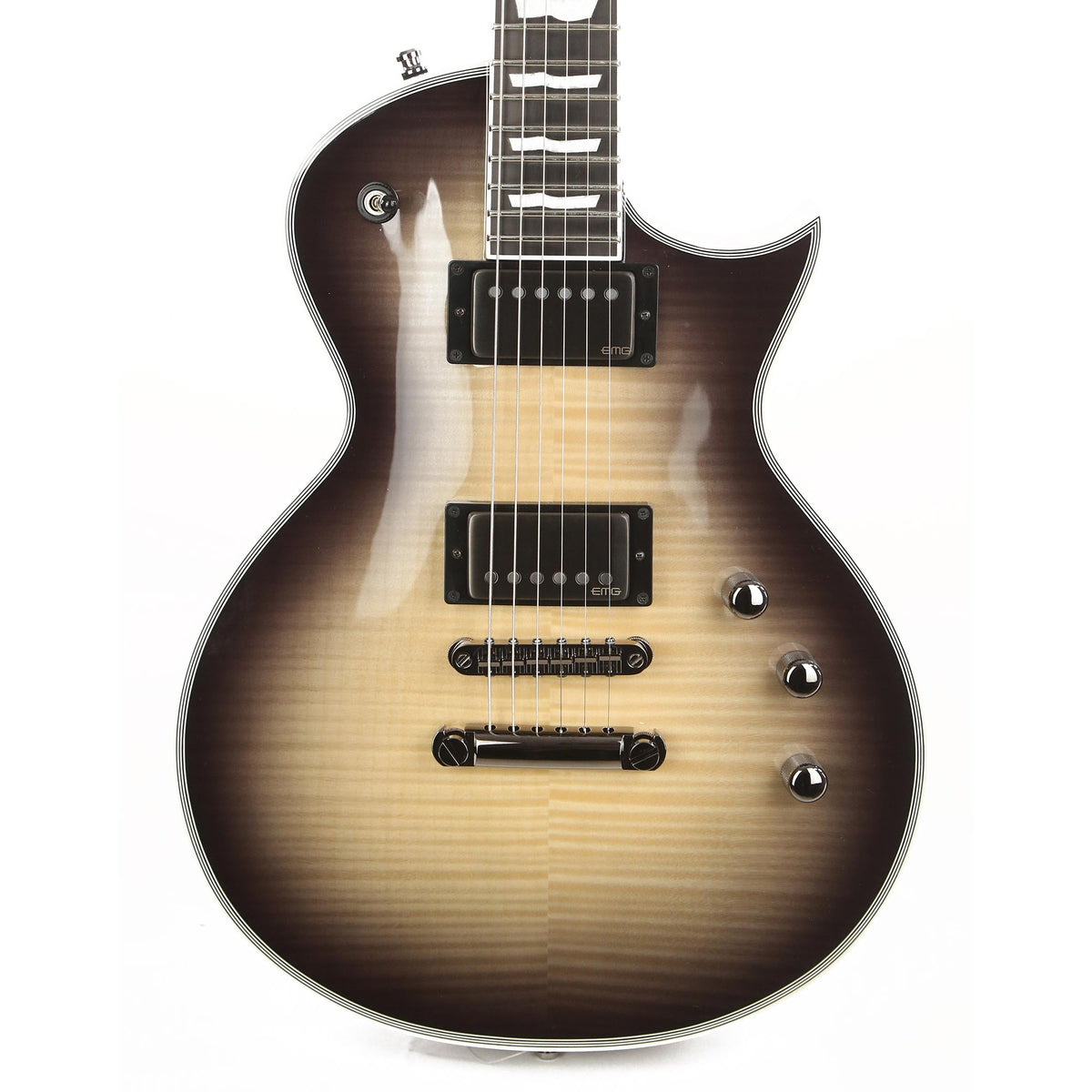 ESP E-II Eclipse Full Thickness Black Natural Burst — 1