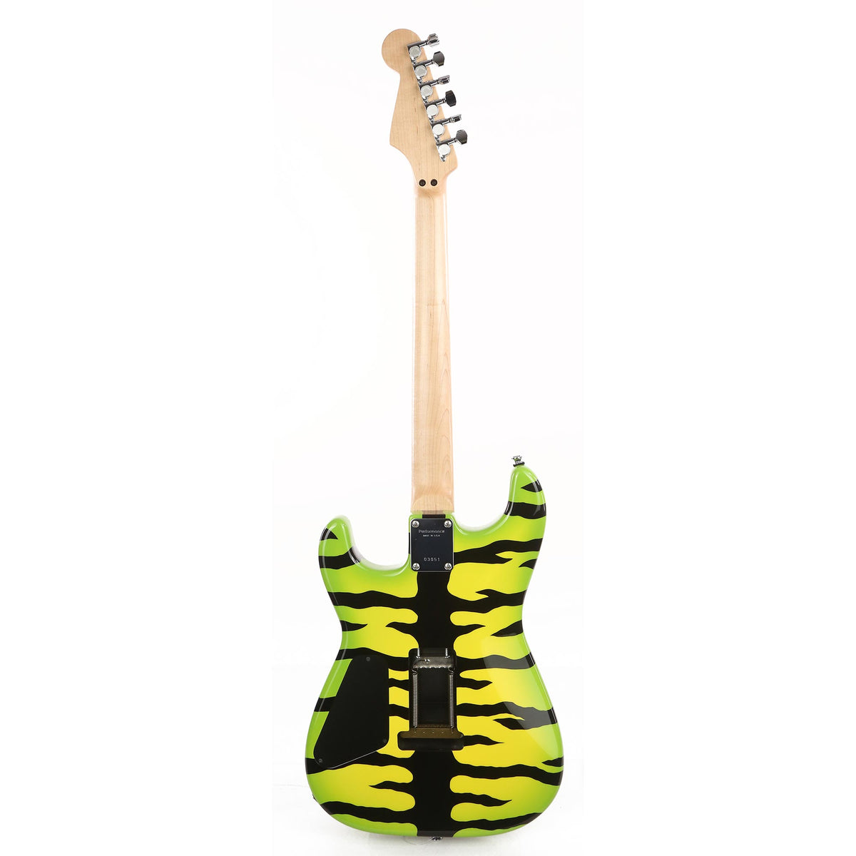 Performance Guitars Dan Lawrence Green Tiger Stripe Guitar — 3