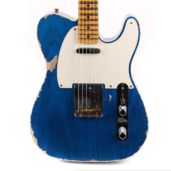 Fender Custom Shop '50s Telecaster Custom Sapphire Blue Transparent Heavy Relic