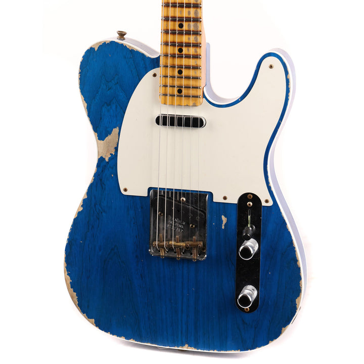Blue Telecaster Custom Fender Custom Shop '50s Telecaster Custom Sapphire Blue Transparent He ...