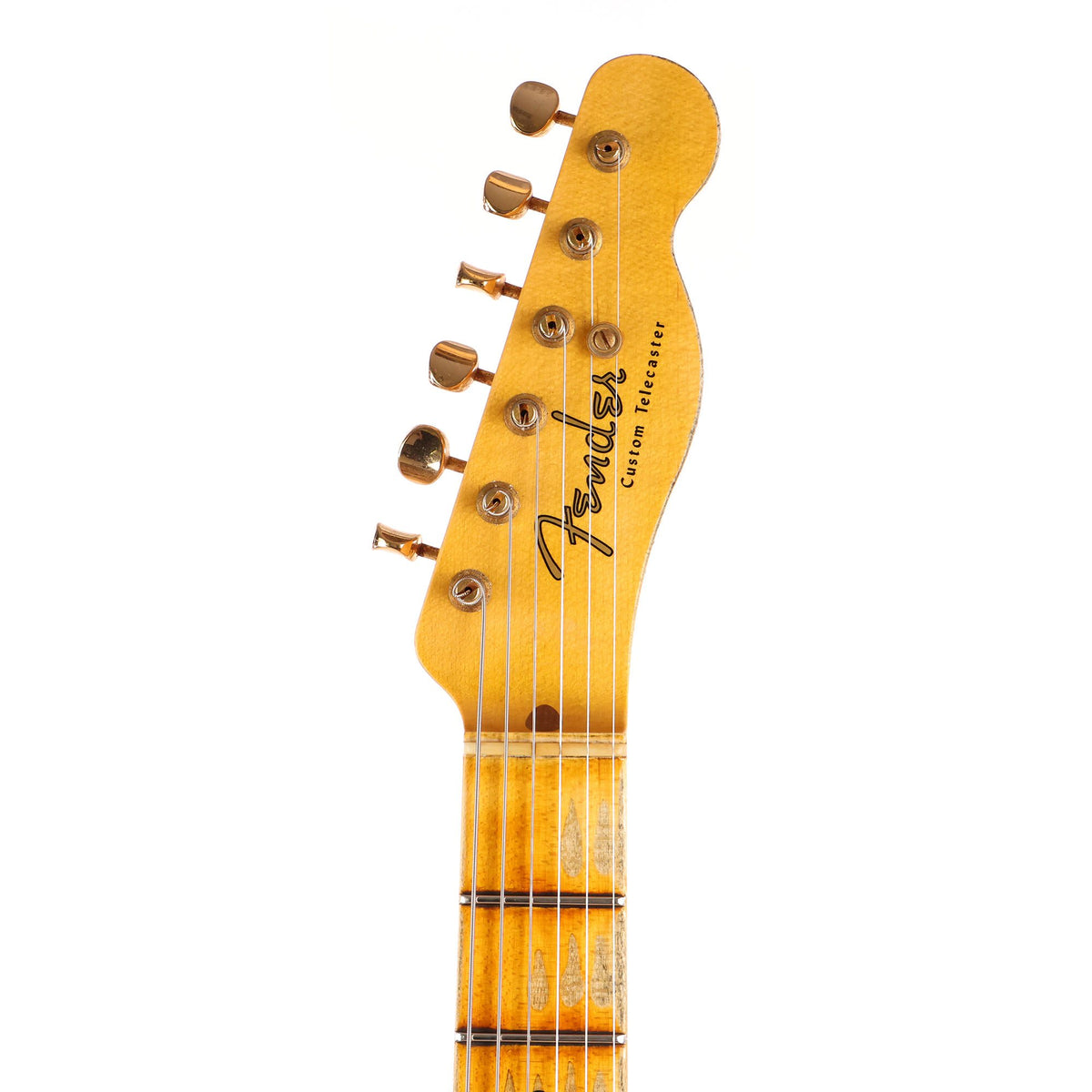 Fender Custom Shop 50s Custom Telecaster Heavy Relic Crimson Transparent 2021 — 4