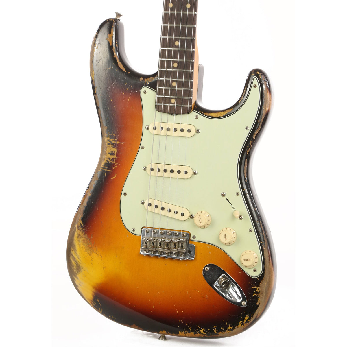 Fender Custom Shop 1960 Stratocaster Heavy Relic Aged 3-Color Sunburst 2019 NAMM Display Guitar — 7