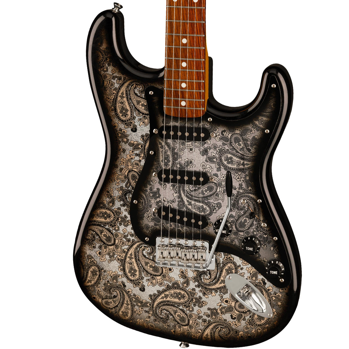 Fender Limited Edition MIJ Black Paisley Stratocaster | The Music Zoo