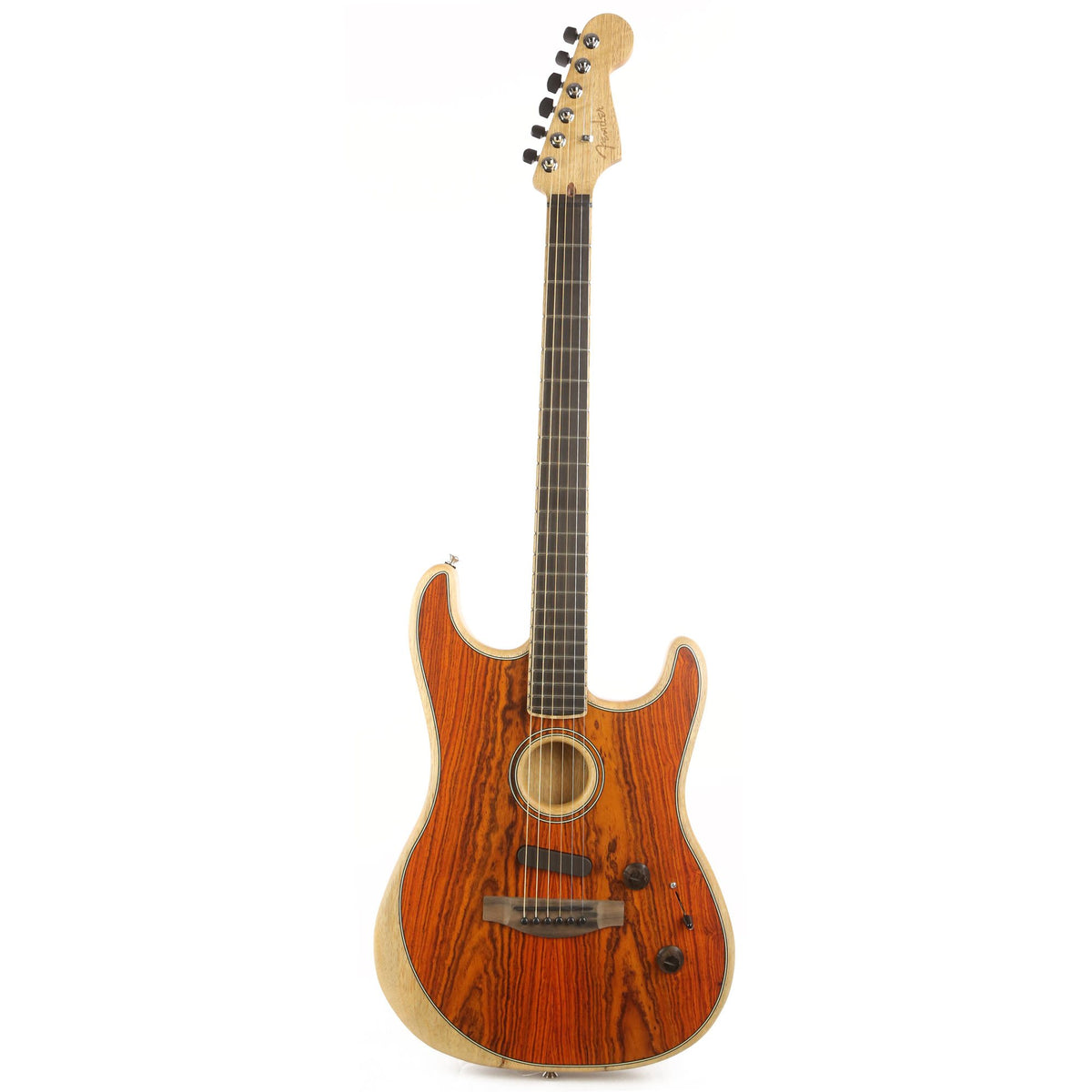 Fender American Acoustasonic Stratocaster Cocobolo Used — 2