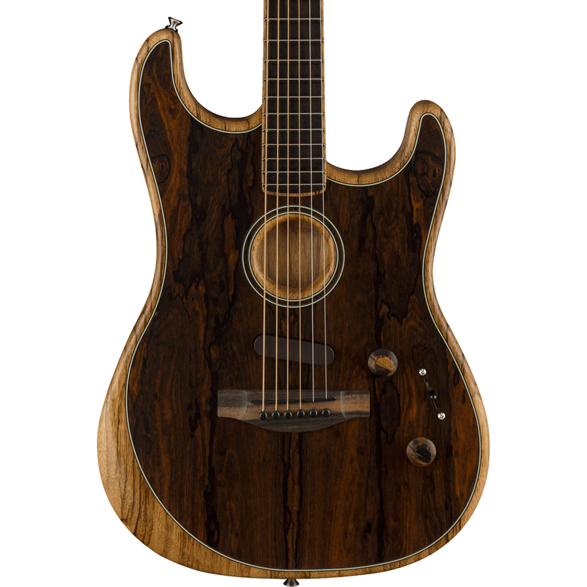 Fender American Acoustasonic Stratocaster Ziricote — 1