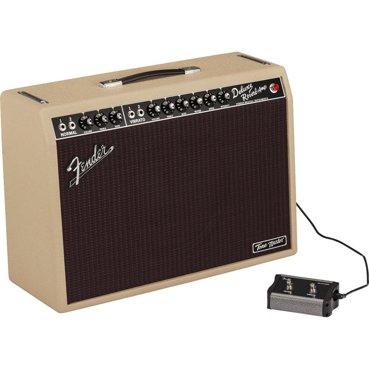 Fender Tone Master Deluxe Reverb Combo Guitar Amplifier Blonde Open-Box