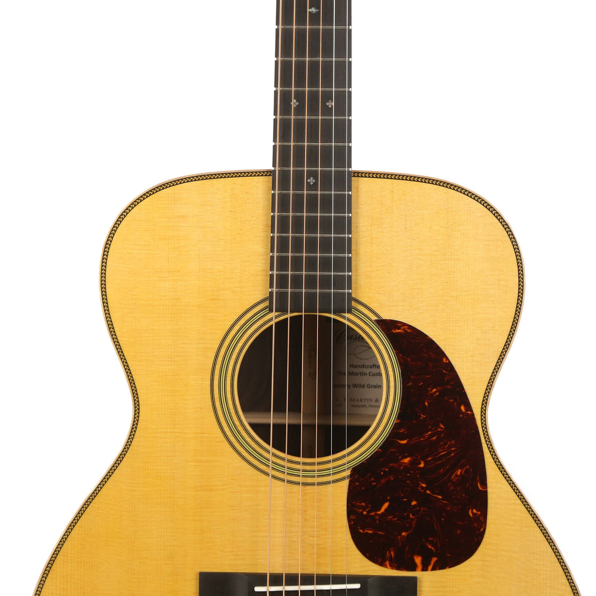 Martin Custom Shop 0000-14 Acoustic Wild Grain East Indian Rosewood — 6