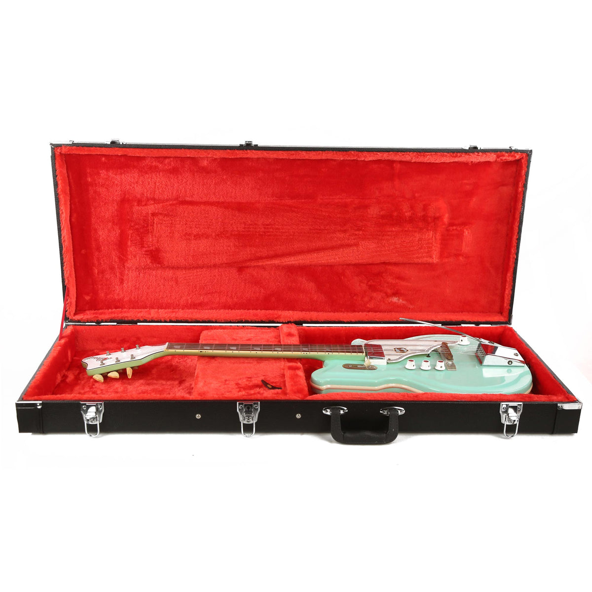 1960s National Newport 84 Res-O-Glass MAP Guitar Seafoam Green John Entwistle Collection — 11