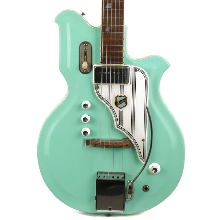 1960s National Newport 84 Res-O-Glass MAP Guitar Seafoam Green John Entwistle Collection