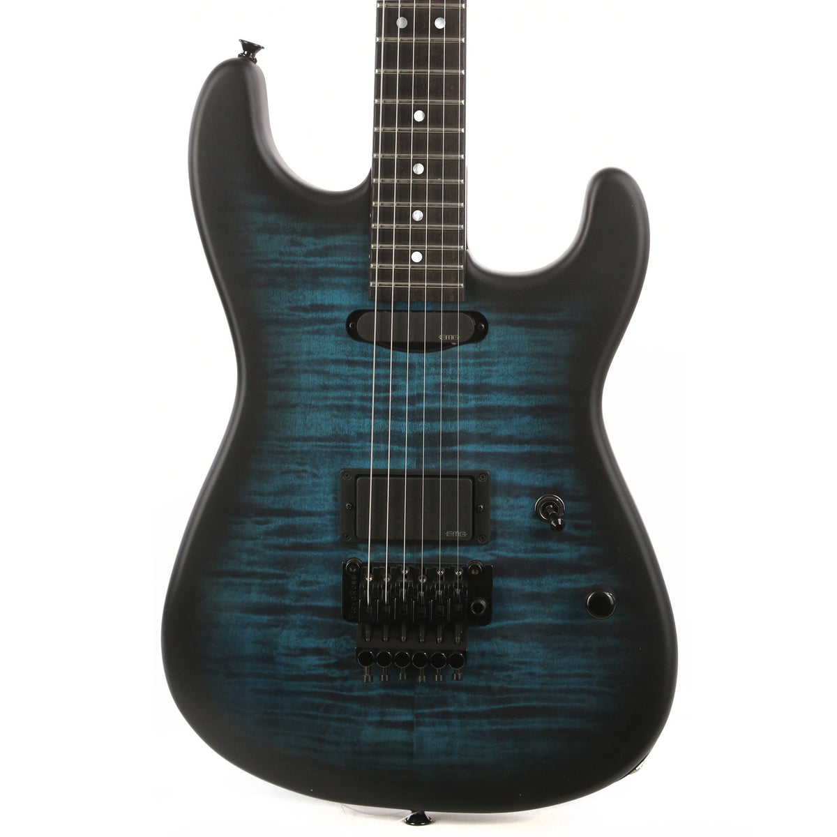 Charvel Custom Shop San Dimas NAMM Display 2015 Satin Aqua Burst — 1