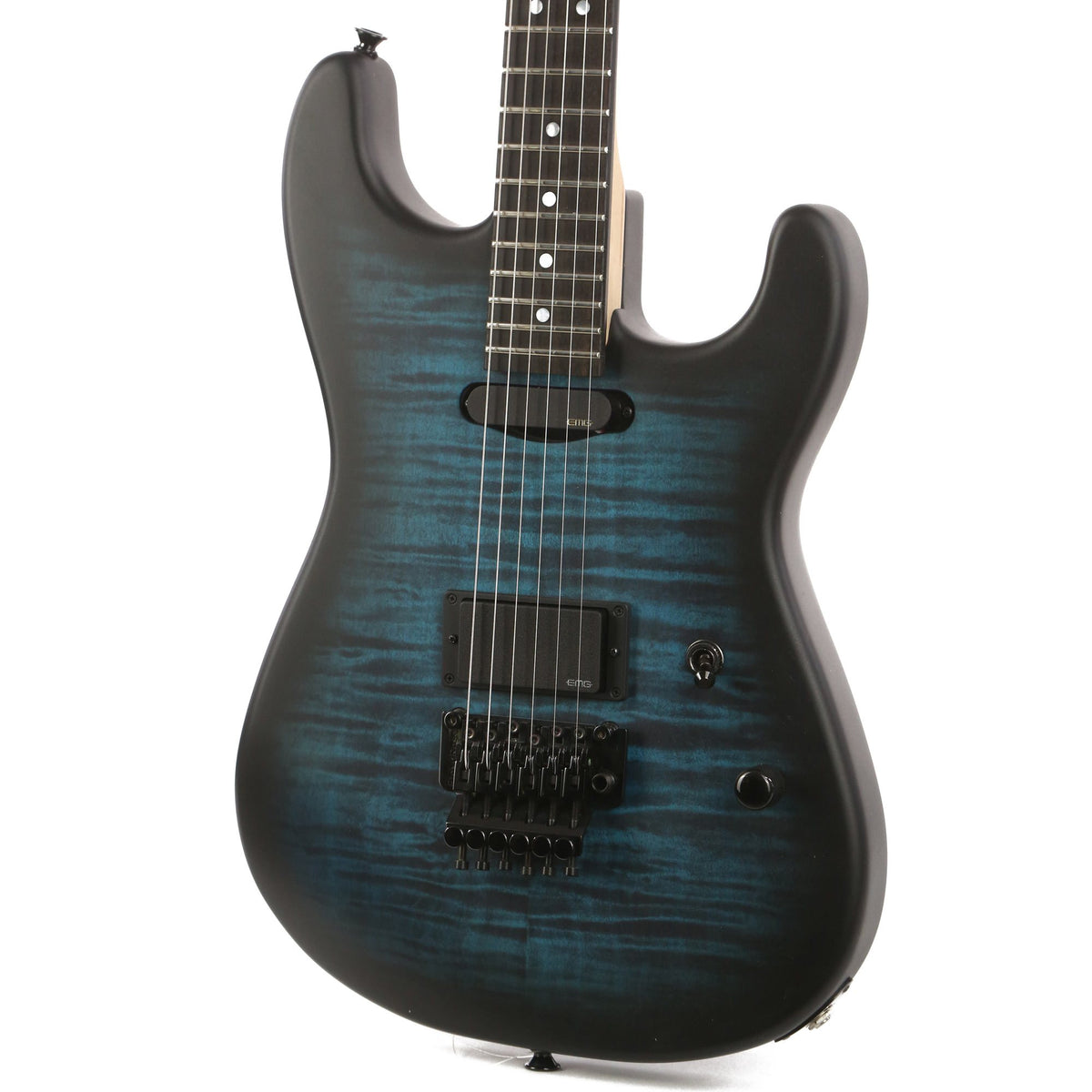 Charvel Custom Shop San Dimas NAMM Display 2015 Satin Aqua Burst — 7