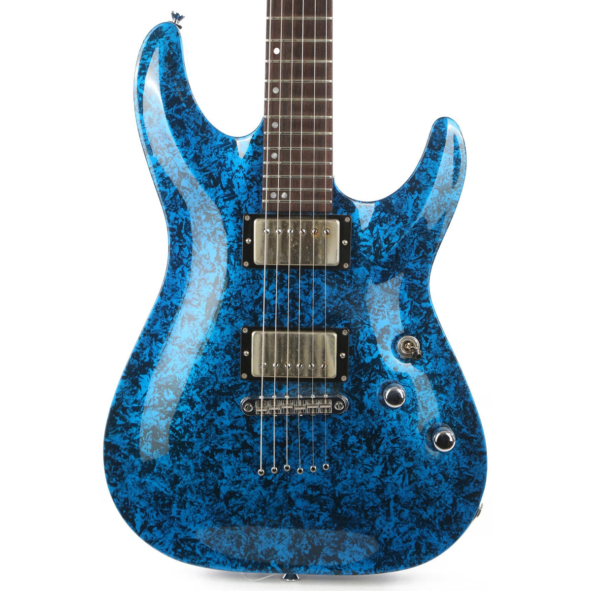 Schecter USA Custom Shop Sunset Standard Blue Metallic Marble 2019 — 1
