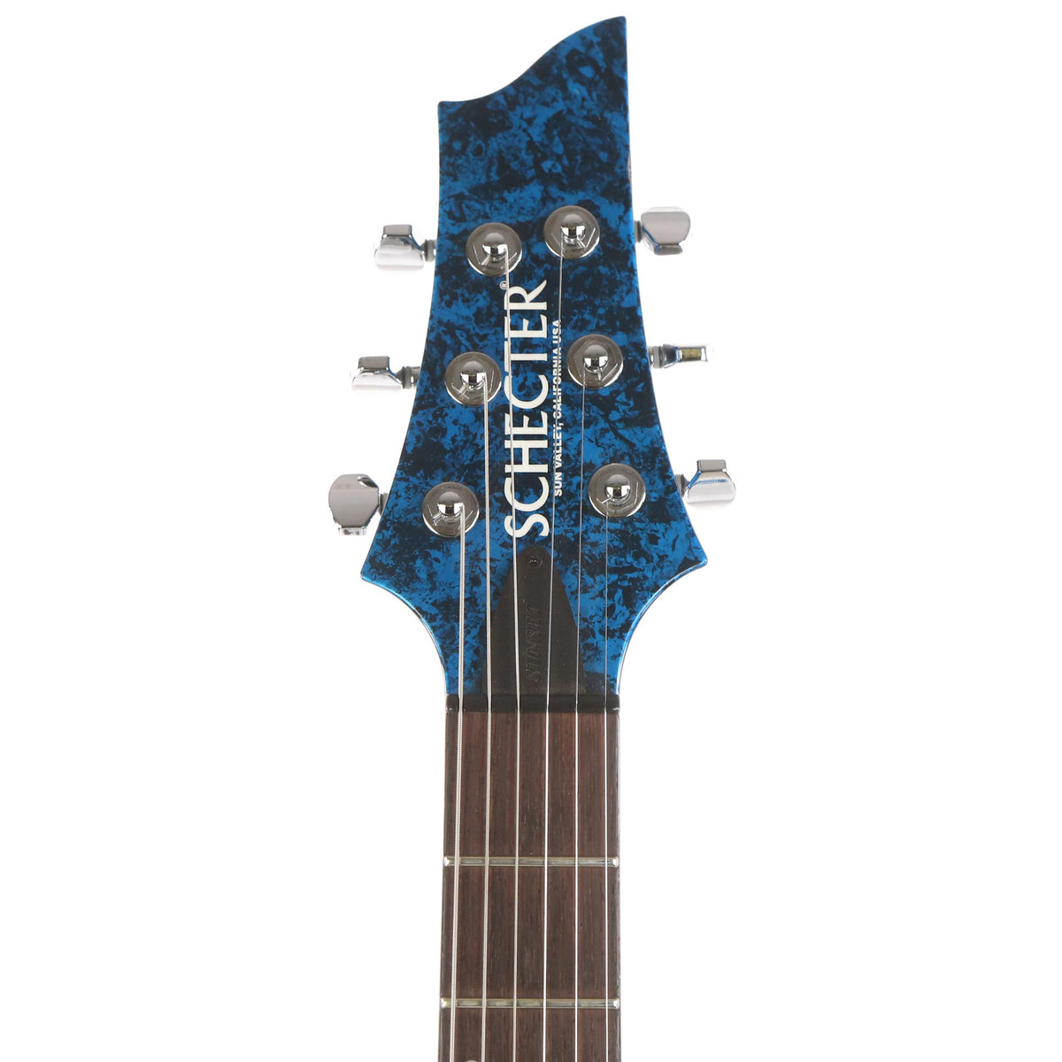 Schecter USA Custom Shop Sunset Standard Blue Metallic Marble 2019 — 4