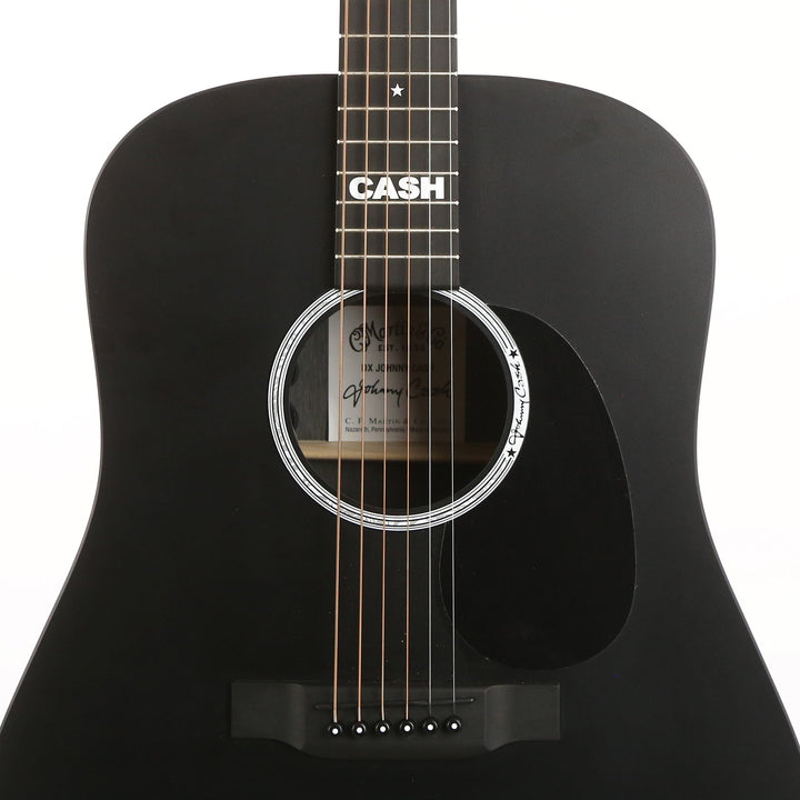 Martin DX Johnny Cash Acoustic-Electric Jett Black As-Is