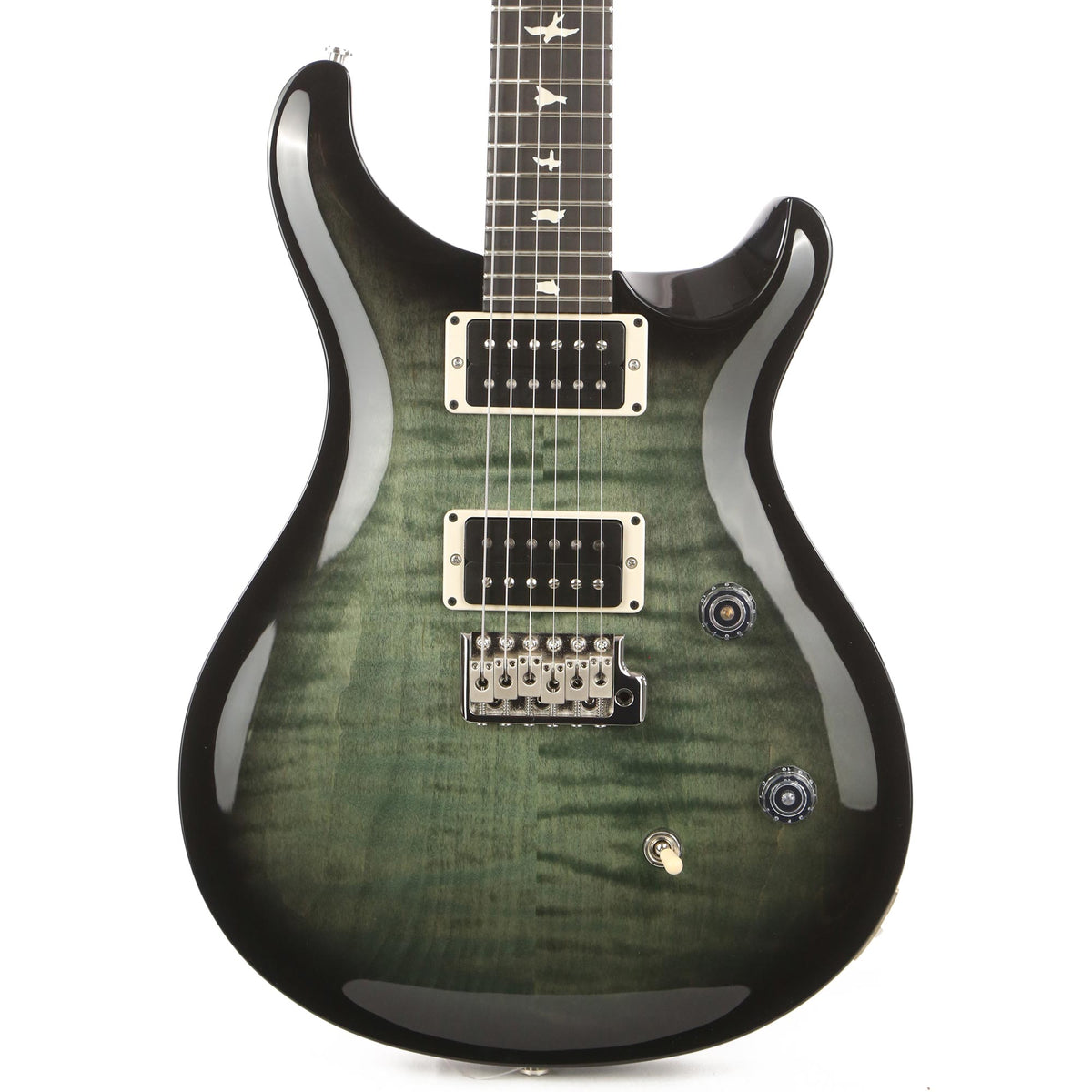 PRS CE24 Trampas Green with Satin Black Neck and Ebony Fretboard — 1
