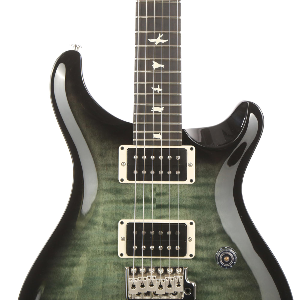 PRS CE24 Trampas Green with Satin Black Neck and Ebony Fretboard — 6