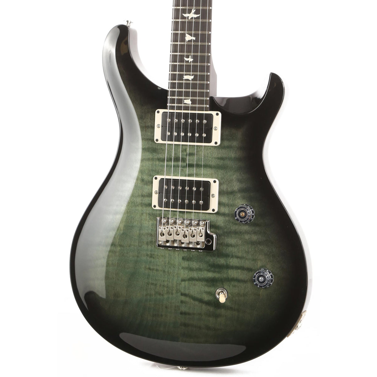 PRS CE24 Trampas Green with Satin Black Neck and Ebony Fretboard — 7
