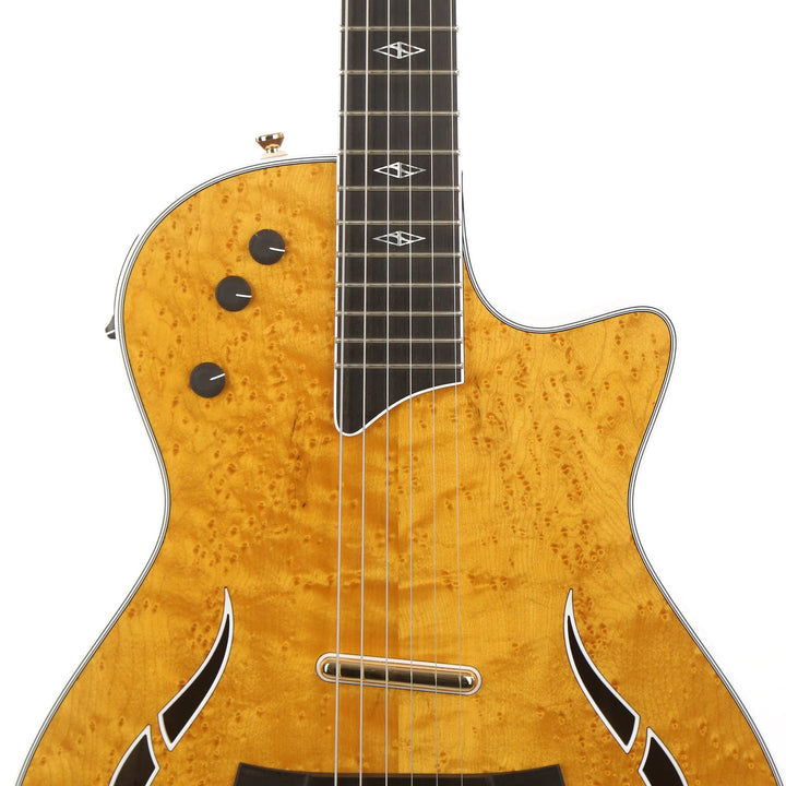 Taylor T5z Pro Birdseye Maple Top and Urban Ash Amber Stain
