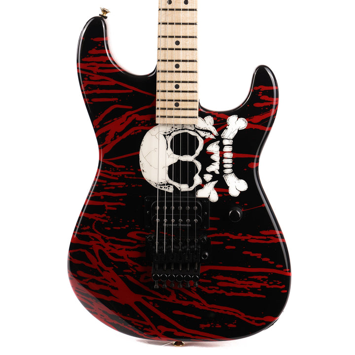 Charvel Custom Shop Warren DeMartini Signature Dinky Blood and Skull