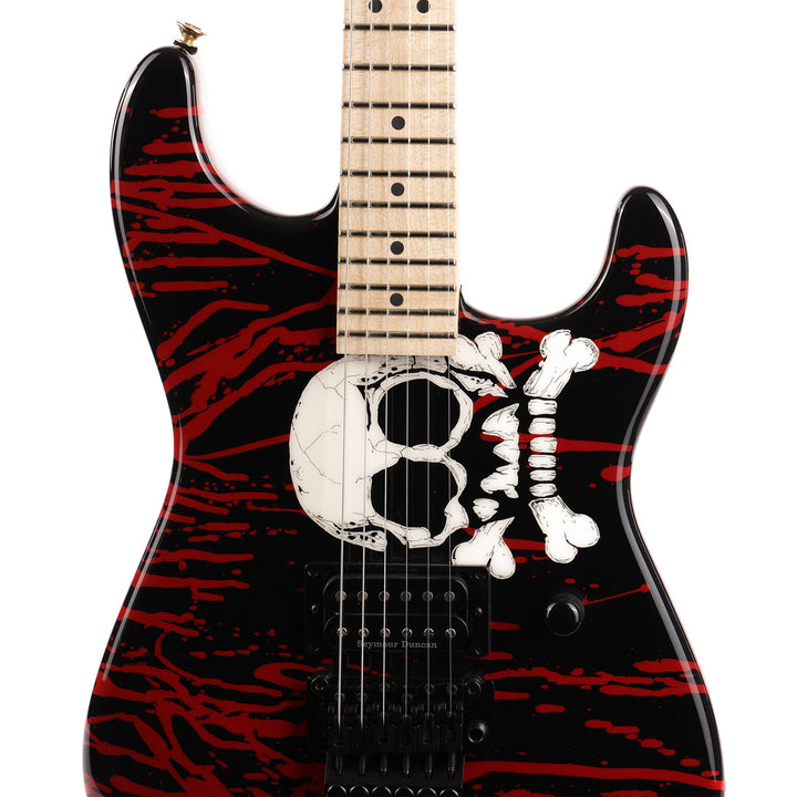 Charvel Custom Shop Warren DeMartini Signature Dinky Blood and Skull