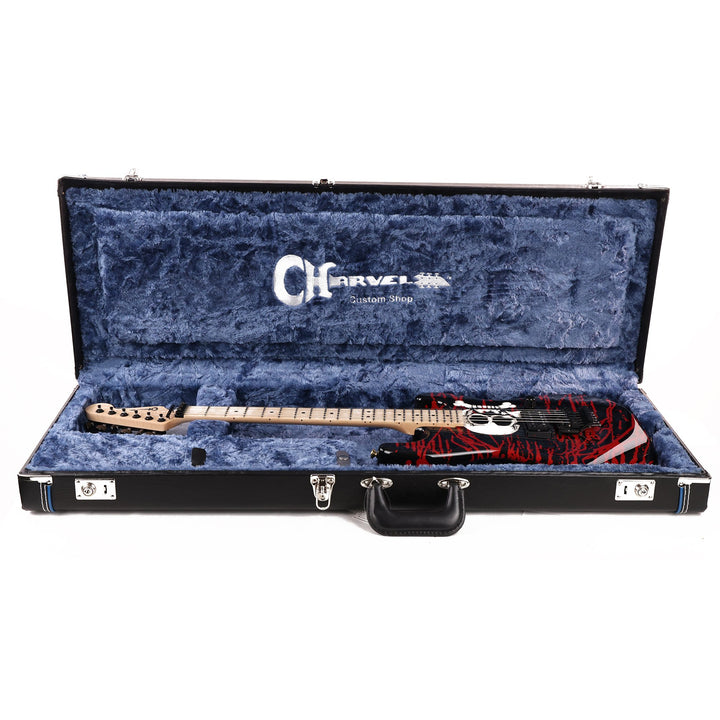 Charvel Custom Shop Warren DeMartini Signature Dinky Blood and Skull